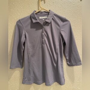 Pebble Beach Women's Grey Button Down Shirt